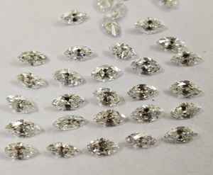 เพชรสีขาวตามธรรมชาติ1.5x3mm-3x6มม. เพชรเจียระไนแบบเจียระไนแบบสดใสทำด้วยมือคุณภาพสูงสำหรับการทำเครื่องประดับ - Product Image 1