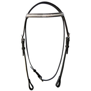 Brida de cuero de caballo personalizada con cristales acolchados fabricante en Pakistán - Product Image 5