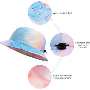 Chapeaux seau personnalisés avec logo, impression broderie, mode d'été, protection solaire extérieure, couvre-chef décontracté OEM - Product Image 3