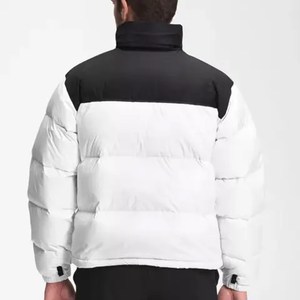 Custom Reflective Branding <b>Strap</b> <b>Adjustable</b> Cuffs Heat Sealed Quilting Platinum Grey Mens Padded Puffer Jacket - Product Image 6