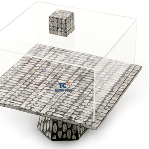 Made in Vietnam Mother of Pearl Inlay Chocolate <b>Stand</b> Handmade <b>Cake</b> <b>Stand</b> for Ramadan Eid Home Decor for Ramadan - Product Image 5