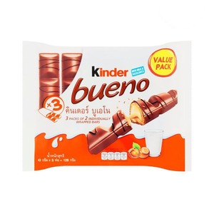 Kinder Bueno Milk Chocolate <b>Snack</b> <b>Bar</b> Crispy Wafer Hazelnut Cream Sweet Treat Perfect for Kids Adults and Gifting - Product Image 4