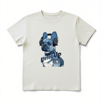 Camiseta Unisex de Jersey 100% Algodón, 210 g/m², Corte Regular, Manga Corta, Transpirable y Resistente, Logotipo Frontal Serigrafiado