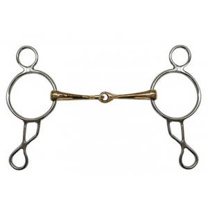 Mors Wonder Bit personnalisable en acier inoxydable de 5 pouces avec bouche en cuivre, mors de cheval de qualité supérieure pour le contrôle équestre, l'entraînement et la performance à l'équitation - Product Image 1