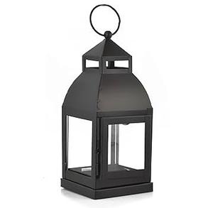 Lanternes marocaines de conception classique enduites noires pour la maison et les lanternes de bougie de décoration d'éclairage de table de mariage - Product Image 3