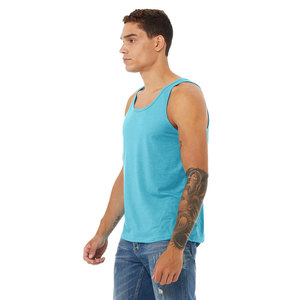 Bella Canvas 3484 UNISEX TRIBLEND TANK logotipo personalizado 2024 Unisex Triblend ajuste moderno cuello redondeado suave tanque transpirable - Product Image 2