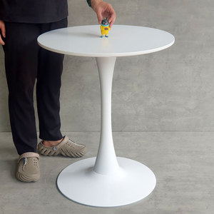 Round 60cm Tulip <b>Dining</b> <b>Table</b> ST15456 with Powder-Coated Iron Legs - Product Image 6