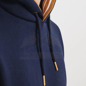 Pull-over à capuche de haute qualité pour hommes, sweats à capuche en tissu polaire épais, design imprimé solide - Product Image 6