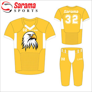 Uniformes de fútbol personalizados para hombres y niños, uniformes de fútbol americano bordados y sublimados disponibles, - Product Image 1