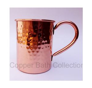 Venta caliente 100% cobre 18oz Moscú mula vaso indio martillado a mano personalizado Metal beber taza de confianza indio escuela trasera - Product Image 1