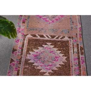 พรม25x12ft สไตล์ตุรกีแนววินเทจผ้าแจ็คการ์ดขนสัตว์ถักทอคลุมขนาดใหญ่สีน้ำตาลอมชมพูสำหรับวัยรุ่นลวดลายโถงทางเดินทรงสี่เหลี่ยมผืนผ้า - Product Image 5