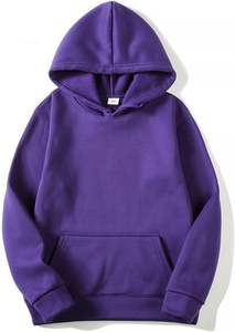 Sweat à capuche unisexe 450 GSM en coton brossé à manches longues avec logo personnalisé Sweat-shirt d'hiver Streetwear - Product Image 3