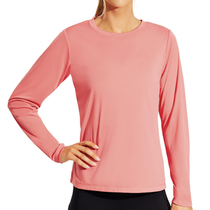 เสื้อยืดแขนยาวดีไซน์คลาสสิกระบายอากาศได้ดีสีพื้นโลโก้ตามสั่ง - Product Image 1