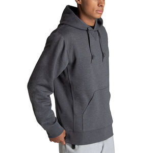 100% coton noir hommes sweats à capuche lourd polaire hiver solide motif brodé personnalisé imprimé Baggy pull à capuche pour hommes - Product Image 6