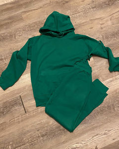 100% algodón Boxy-Fit Tech Fleece ropa deportiva hombres Slim Fit entrenamiento chándal personalizado Jogging traje pieza conjunto deportes de invierno - Product Image 6