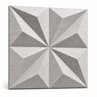 Panneau acoustique 3D Star en fibre de polyester, panneau acoustique absorbant le son, panneau mural Kusdesign