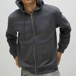 Premium Quality Zipper 100% Cotton <b>Fleece</b> <b>Hoodie</b> for <b>Men</b> Regular Fit Pullover Hooded Collar Heavyweight Winter 2 Pcs - Product Image 2