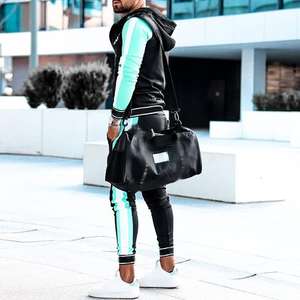 Impresionante chándal logotipo personalizado básico polar sudaderas con capucha y pantalones de chándal conjunto hombres Jogger conjunto al por mayor chándal ropa deportiva - Product Image 3