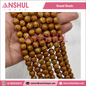 Prix attractif Perles en jaspe naturel de 8 mm en vrac sur brin personnalisé en pouces pour les acheteurs en gros Anshul Impex pour la fabrication de bijoux - Product Image 3