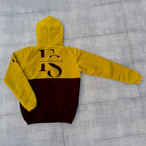 Chándales cortavientos de nailon de alta calidad, chándal deportivo de bloque de Color de diseño personalizado, chándal cortavientos para hombres para niños - Product Image 3