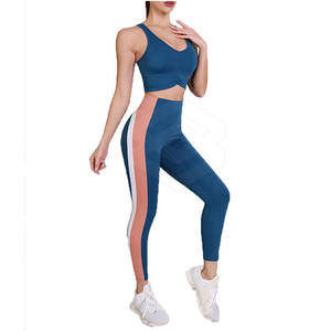 Conjunto de Yoga sólido de talla grande para mujer más vendido a la moda, ropa deportiva transpirable de secado rápido de 2 piezas - Product Image 2