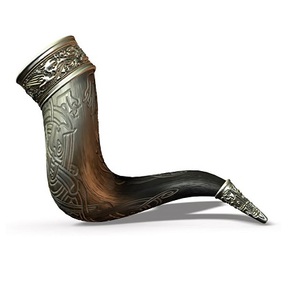 Trompette Shofar à corne de bélier de style Feng Shui d'Israël La conception d'ange religieux comprend un support en bois pour souffler - Product Image 4
