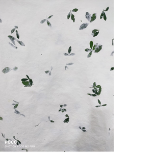 Papeles de hoja hechos a medida, con incrustaciones de hojas reales hechas de papel de fibra de algodón, ideal para diario - Product Image 1