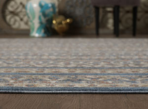 Alfombra turca de lujo, fabricada a máquina, color azul marino degradado, para sala de estar, del fabricante de Gaziantep. - Product Image 3