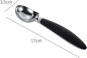 ที่ตักไอศกรีม ใช้กับเครื่องล้างจานได้ พร้อมด้ามจับสีดำกันลื่นอย่างดี - Product Image 5