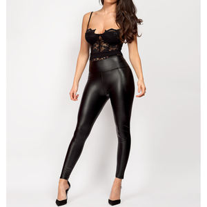 2025 Ropa de tendencia Mujeres Pantalones sexy Cuero Nuevo diseño Mujeres Pantalones de cuero por Power Hint - Product Image 1