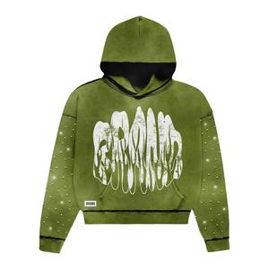 เสื้อฮู้ดดี้โอเวอร์ไซส์ ผ้าฟลีซหนานุ่ม แบบเรียบง่าย ใส่สบาย เหมาะสำหรับฤดูหนาว สไตล์ลำลอง สตรีทแวร์  รับสั่งทำตามแบบ - Product Image 5