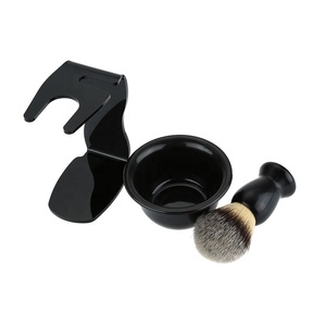 Salon de coiffure en bois poils de sanglier hommes soins rasage nettoyage brosse à barbe hommes blaireau cheveux brosse de rasage - Product Image 5