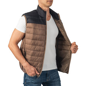 Professional Manufactures Made <b>Men</b> Winter Sleeveless Puffer <b>Vest</b> Most Selling Products Windbreaker Packable Puffer <b>Vest</b> For <b>Men</b> - Product Image 3