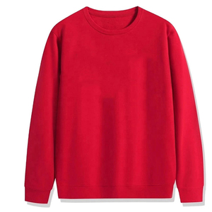 2025เสื้อสเวตเตอร์คอกลมแขนยาวแบบสวมหัว, เสื้อสเวตเตอร์คอกลมแขนยาวผ้าฝ้าย100% รุ่นไม่มีฮู้ดปัก - Product Image 5