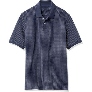 Polo de piqué de algodón de corte regular para hombre de alta calidad al por mayor, Polo de hombre de talla grande con estampado de letras lavadas de diseño personalizado - Product Image 1