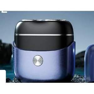 Afeitadora Eléctrica Recargable USB para Hombre, Mini Afeitadora de Doble Cabezal para Viaje, Uso en Seco y Húmedo, Resistente al Agua IPX7, Cuchilla Doble Azul, Lavable - Product Image 3