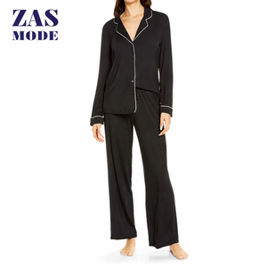 Comfortable Nightwear Set For Mens With Classic Woven Cotton Fabric And Relaxed Fit <b>Pants</b> Ideal For Restful Sleep And Home Use - Product Image 1