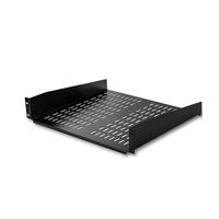 Étagère de serveur ventilée 2U Étagère fixe en porte-à-faux de 16 pouces pour rack et armoire d'équipement réseau 19"