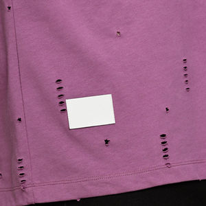 Camisetas de algodón unisex para hombre, camisetas desgastadas con estampado ligero e informal de manga corta, camisetas desgastadas al por mayor - Product Image 4