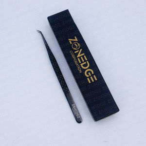 Pinces à cils de qualité supérieure, logo personnalisé, emballage personnalisé, pinces à cils professionnelles en acier inoxydable pour isoler les cils - Product Image 3