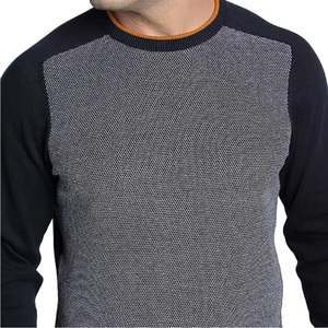 <b>Men's</b> High Quality Gym Fitness Wear Long Sleeve Knitwear Crew Neck Sweatshirt Casual Pullover Hoodies with Embroidered Technics - Product Image 5
