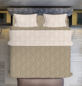 Tissu microfibre de qualité supérieure ensemble de draps de coordonnées de fleurs Queen-Size résistant à la décoloration 1 plat 1 ajusté 2 taies d'oreiller hôtel d'hôpital - Product Image 1