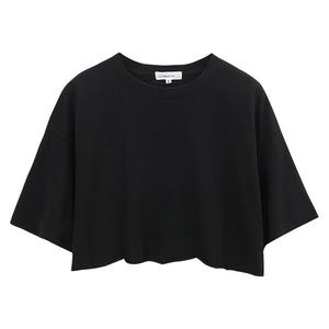 Crop Top <b>Women</b> 2022 Summer Cotton <b>Loose</b> Casual <b>T</b> <b>Shirt</b> Fitted - Product Image 1