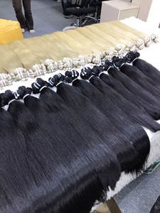 Extensiones de cabello humano virgen crudo vietnamita 100% más vendidas, paquete recto a precio mayorista con color blanqueador #6 gratis - Product Image 6