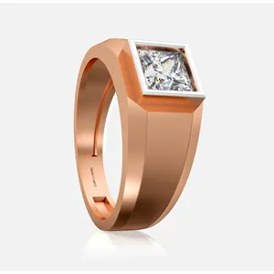 แหวนเพชรเจ้าหญิงโซลิแทร์แบบหนา - Product Image 3