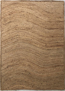 Tapis moderne antidérapant tissé plat en jute non teint fait à la main indien intérieur de luxe écologique décor de cuisine rayures - Product Image 5