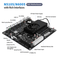 CWWK M12 N6005 NAS-Mainboard 4 x 2,5GbE i226V LAN 6 Bay 2 x M.2 NVMe DDR4 6 x SATA3.0 Homelab Mini-ITX-Mainboard