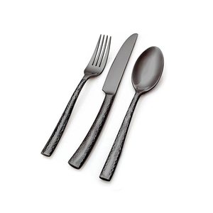 Cubiertos con Mango de Resina Dorada y Juego de Cubiertos de Acero Inoxidable Plateado, Diseño Moderno y de Moda, Vajilla de Alta Venta - Product Image 4