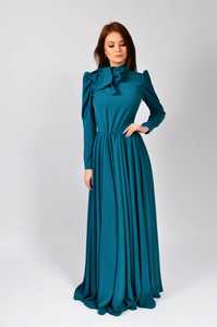 Full sleeves Women Clothes o- Neck Evening Dress Women Gown with Bridal Gown for Export for the party - Product Image 4