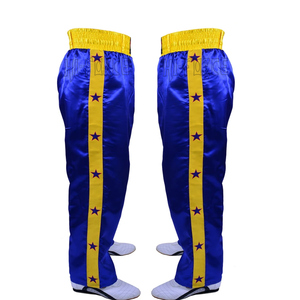 Custom Logo Kickboxing Pants Satin <b>Trousers</b> Martial Arts <b>Karate</b> Full Contact <b>Trouser</b> - Product Image 3
